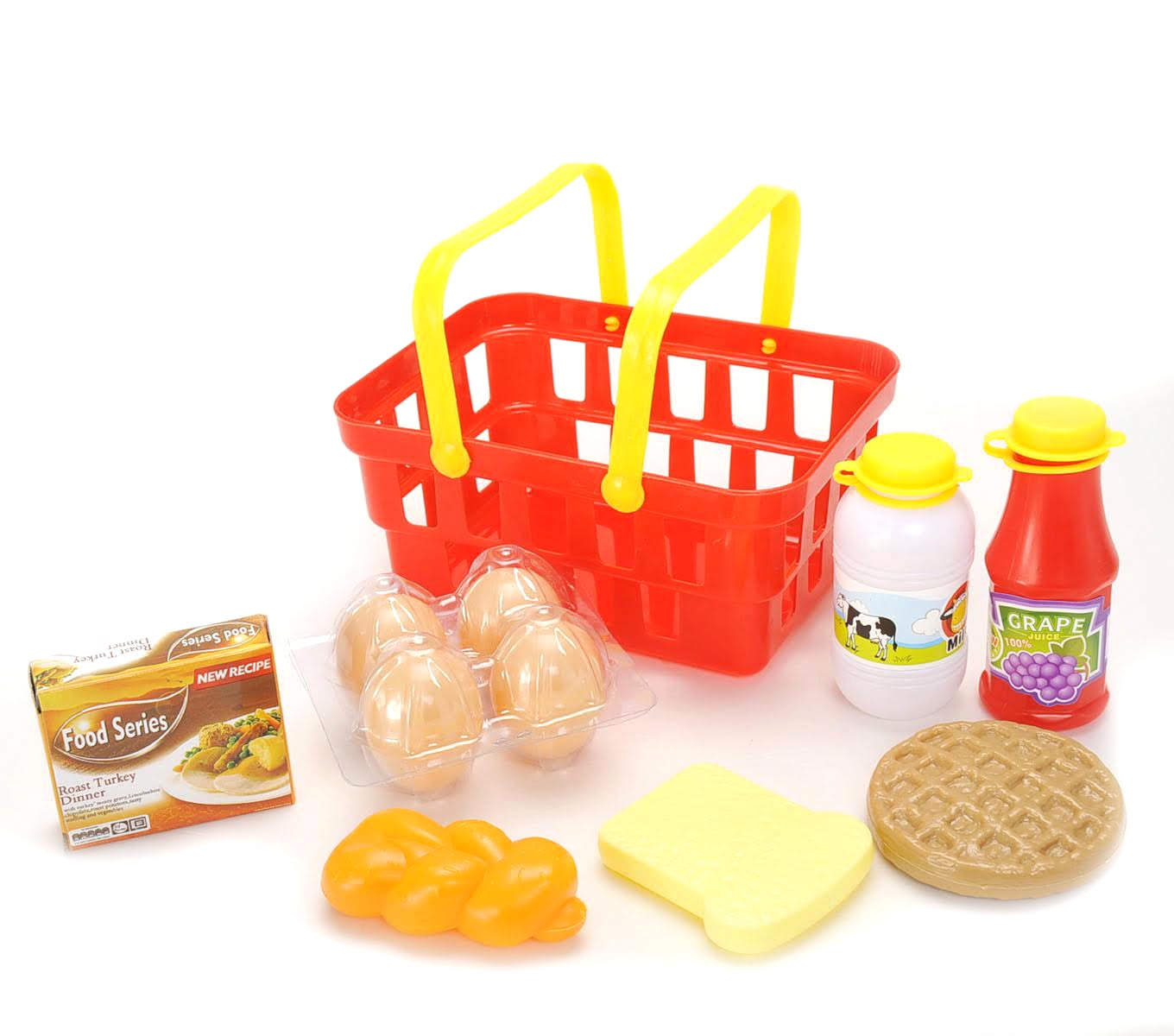 13 Pieces Breakfast Time Toy Food Play Sets for Kids Toddlers