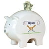 My Bambino Asymmetrical Pig Piggy Banks & Money Jars White/Blue