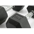 thumbnail image 6 of High-quality Hex Dumbbell Set – 60 lbs Rubber Coated Hand Weights – Non-Slip Handles, Anti-Roll Design, Strength Training & Fitness Equipment for Home Includes 2x5 lb, 2x10 lb, 2x15 lb, 6 of 7