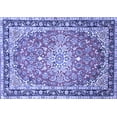 thumbnail image 1 of Ahgly Company Machine Washable Indoor Rectangle Oriental Blue Traditional Area Rugs, 8' x 10', 1 of 4