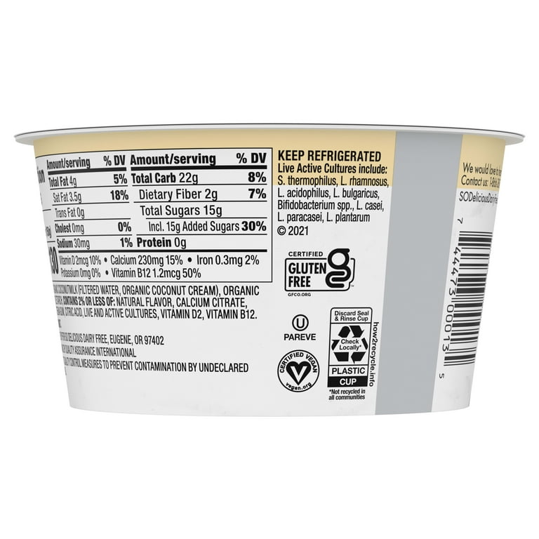 Chobani Nondairy Coconutbased Vanilla Yogurt Ingredients edu.svet