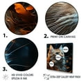thumbnail image 3 of Designart "Singapura Glimmer Feline" Animals Cat Floater Framed Canvas Art Print, 3 of 5