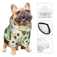 thumbnail image 3 of KLL Green Avocado for Basic Dog Hoodie - Pet Hoodie Sweater with Leash Hole - Cute Dog Sweatshirt - Pet Clothes Hooded Sweatshirt for Dog & Cat -XX-Large, 3 of 8