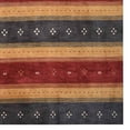 thumbnail image 4 of Rugsotic Carpets Hand Knotted Wool Area Rug 9'x12' Charcoal Gold Contemporary Rectangle Indoor Rug for Living Room, Bedroom Antimicrobial L00212, 4 of 5