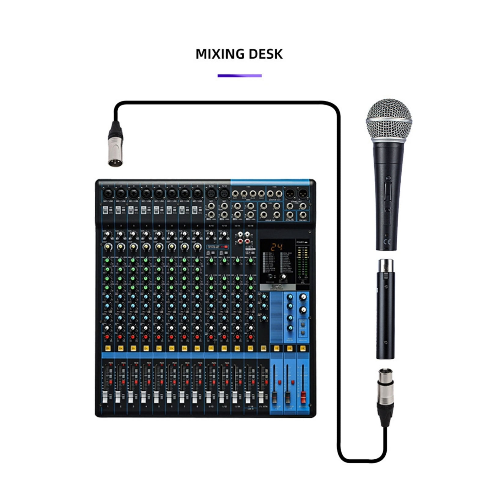 CSYANXING Studio Grade Microphone Preamp Inline 28DB Gain XLR for Vocal Recording Instrument Performance