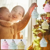 AuroraX Hanging Christmas Decoration Plastic Art Deco Pretty Ball Ornaments Decorative Pastel Maca Color Candy Shaped for Tree Decoration,Xmas Decor