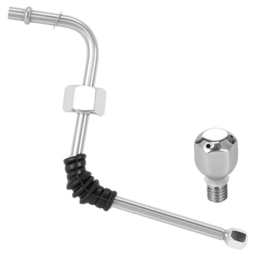 Wekvgz Steam Wand with 2 Nozzles Stainless Steel Replacement Steam Wand Portable Steam Wand Replacement Compact Steam Pipe Compatible with DeLonghi 680/685 Coffee Machine
