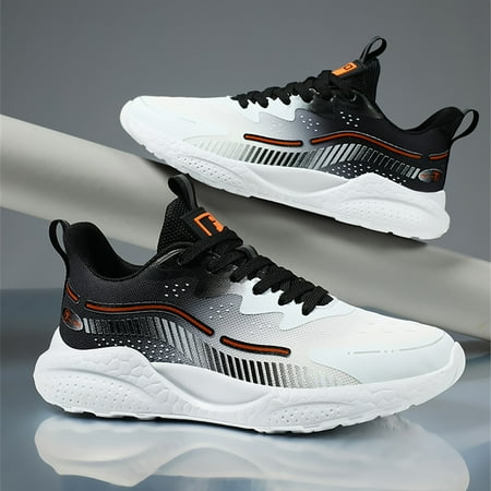 

HYYANGUWENTI Stylish Color Block Chunky Sneakers for All Genders - Comfortable Slip-Resistant and Cushioned Shoes Ideal for Outdoor Adventures