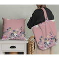 thumbnail image 5 of Soimoi Pink Cotton Poplin Fabric Ranunculus & Chrysanthemum Floral Printed Craft Fabric by the Yard 42 Inch Wide, 5 of 5