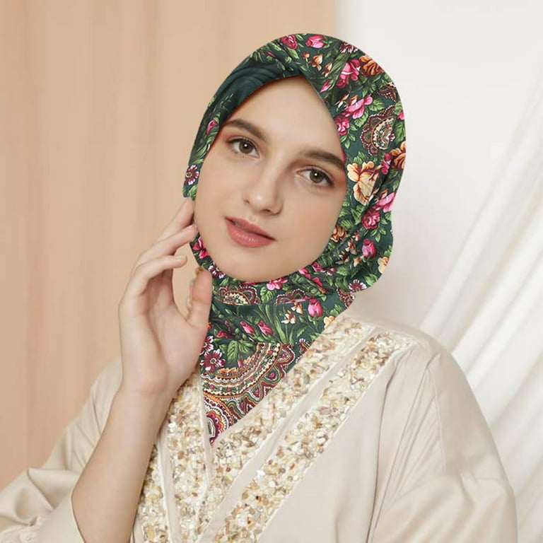 Fashion Scarves Lightweight Scarfs Print Floral Scarf Shawls Hijab Silk  Feeling @ Best Price Online
