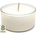 thumbnail image 2 of Hyoola, 10 Hour Natural Unscented Organic Tealight Candles - Vegan Tea Lights (8 Pack), 2 of 9