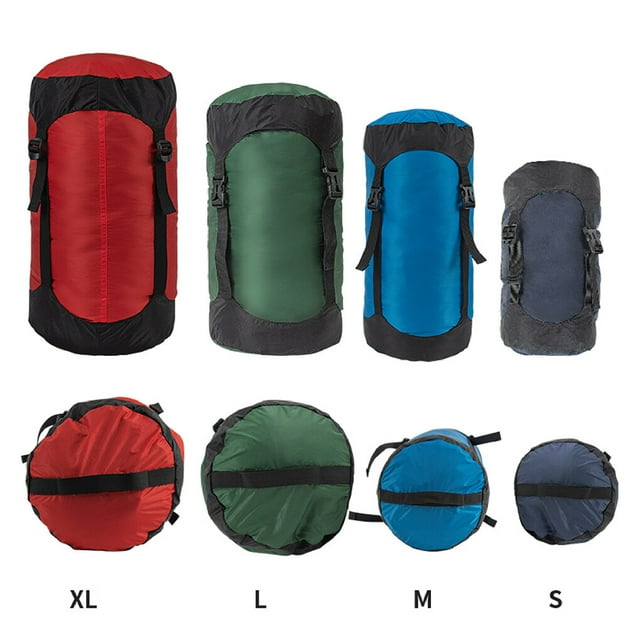 pitrice Drawstring Compression Bag Travel Stuff Sack Storage Travel Bags Space Saving Camping Hiking Backpacking Mountaineering Blue/M