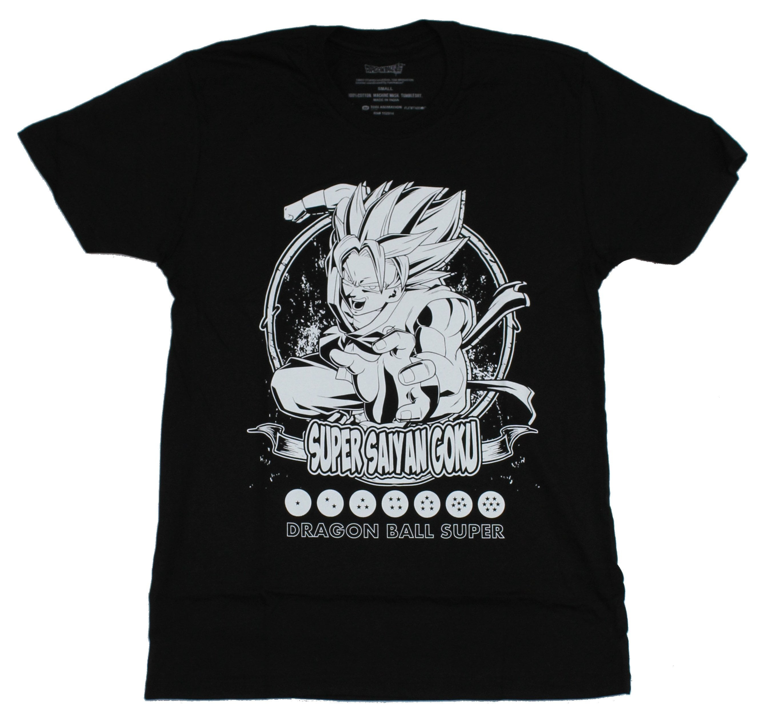 New Super Saiyan Black Men's T-Shirt Size S-5XL 