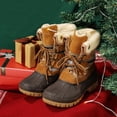 thumbnail image 3 of Women Winter Snow Boots for Waterproof Cold Weather Women Duck Boots Taupe/Tan 8 M, 3 of 7