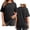 Black, variant on Graphic Tees for Women Custom Photo Solid Color Tee for Women DIY Personalization Everyday Casual Wear for Stylish Summer Orange XXL