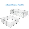 thumbnail image 3 of Private Jungle Pet Fence, Portable Large Metal Fence for Small Animals, 12 Panels, 14 X 14 Inches, 3 of 7