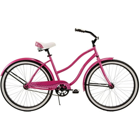 huffy bike pink cruiser cranbrook bikes inch walmart checker inventory adult ladies