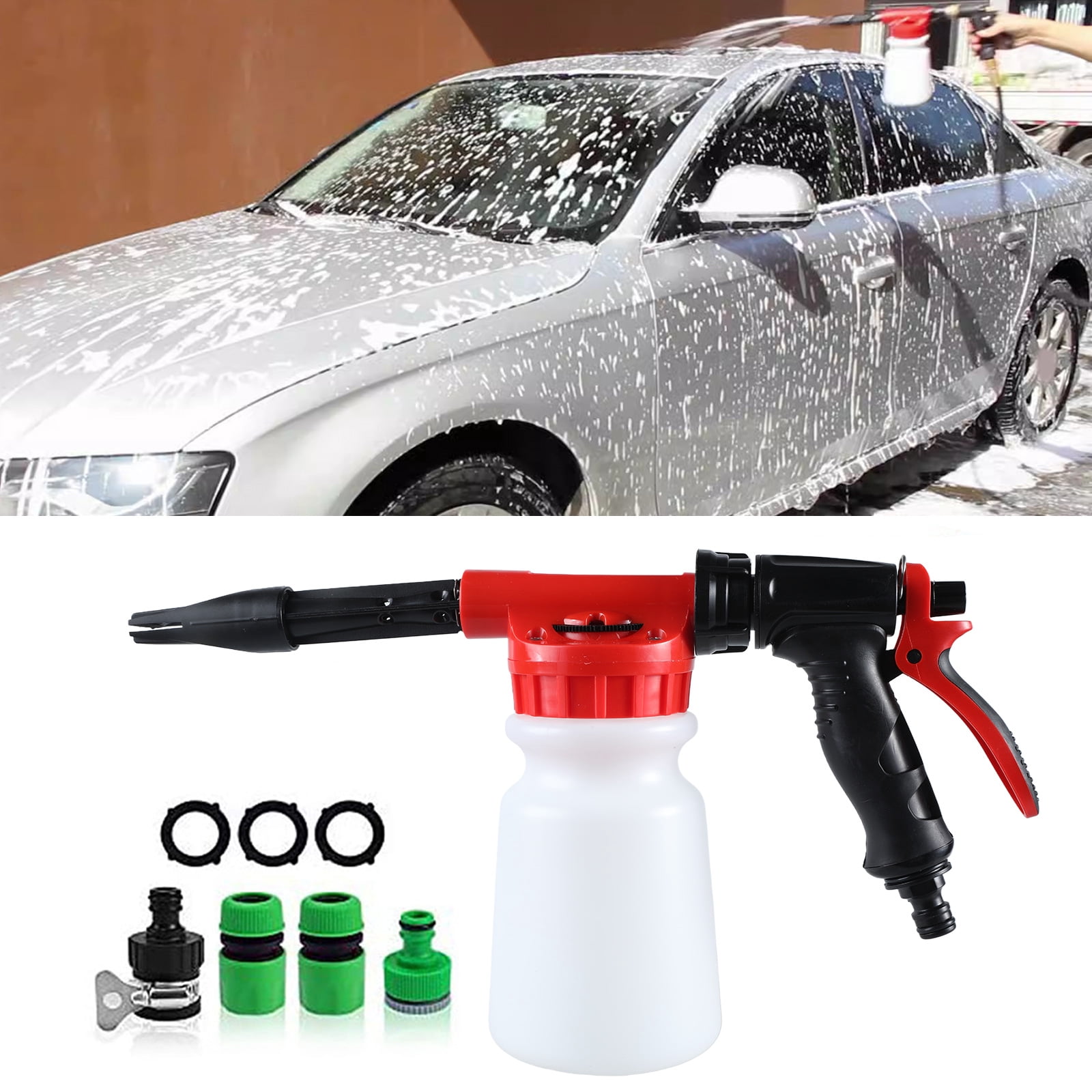 BIBABLYKE Foam Cannons Guns Kit, Foam Cannons Blaster with 3/4Inch Connect Thread Car Washing Foam Guns Foamer