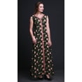 thumbnail image 3 of Bimba Floral Women Long Floral Party V NeckÂ&nbsp;DressÂ&nbsp;Front Slit Sleeveless Maxi Gown-X-Large, 3 of 5