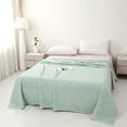 thumbnail image 3 of Lightweight Reversible Quilted Blanket, Soft Breathable Summer Fall Bed Blanket,King 91" x 102", 3 of 4