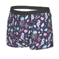 thumbnail image 2 of Disketp Watercolor Marine Animals Men'S Boxer Briefs,Soft And Breathable Cotton Underwear With Comfortflex Waistband, 2 of 8