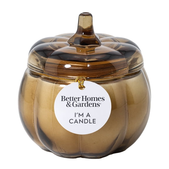 Better Homes & Gardens Pumpkin Snickerdoodle Swirl Scented 1-Wick 5 oz Pumpkin Jar Candle