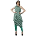 thumbnail image 1 of Moomaya Robe Kurti Sans Manches à une Épaule Imprimée pour Femmes, Vêtement de Créateur Boho pour Fête, 1 of 7