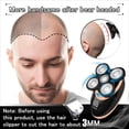 thumbnail image 4 of CHAO Afeitadora eléctrica para hombres, cortadora de cabello, afeitadora eléctrica inalámbrica, kit impermeable 5 en 1, 5 cabezales de afeitar/recortadora de cabello/recortadora de nariz/cepillo de li, 4 of 5