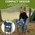 thumbnail image 6 of Fenbeli 300lbs Folding Camping Chairs with Cooler Bag and Table, Lawn Chairs for Outside, Sports, Fishing, Blue, 6 of 8