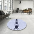 thumbnail image 4 of Ahgly Company Machine Washable Indoor Square Transitional Lavender Blue Area Rugs, 8' Square, 4 of 7