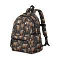 thumbnail image 2 of Highland Cow and Flower Print Cute School Backpack with Padded Back and Adjustable Shoulder Straps 13.4"x11"x4.7", 2 of 5