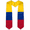Colombia, variant on Graduation Stole Class of 2026 Country Flag Graduation Sash Unisex Adult 62" Long