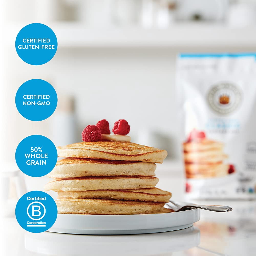 King Arthur Flour, Gluten Free Pancake Mix, 15 Oz (Pack of 3)