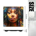 thumbnail image 2 of High Precision Body Weight Scale Smart Bathroom Scales with Large LCD Display(400lbs),Decorative for Bedroom-Beautiful Black Woman With Curly Hair And Vibrant Colors, 2 of 4