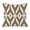 Brown, variant on Ikat Set of 2 Lumbar 12"x20" Boho Throw Pillow Covers