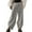 Gray, variant on Linen Pants Women Summer, Pantalones De Mujer Women Solid Color Cotton Flax Elastic Long Pants Beach Leisure Trousers Loose, Full-Length, Red