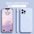 thumbnail image 1 of Funda de teléfono de silicona líquida cuadrada oficial de ASTUBIA para iPhone 11 12 13 Pro Max Mini X XR XS Max 7 8 Plus SE 2020 cubierta 14 Tan Jianjun unisex, 1 of 2