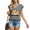 Dark Gray, variant on UNISHE Women's V-Neck Sleeveless Tank Top Sunshine Retro Rainbow Graphic Summer Casual Beach Vacation Tops Tees