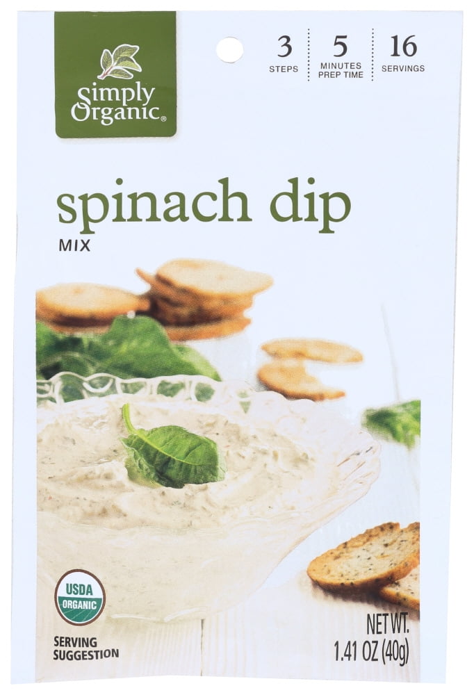 Simply Organic Dip Mix Organic Spinach, 1.41 oz