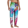 thumbnail image 4 of Kdxio Tropical Flamingo Summer Pattern Joggers,Sweatpants for Men with Pockets-Medium, 4 of 5