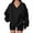 Black, variant on Oversized Sweatshirt for Women Plus Size V Neck Long Sleeve Drop Shoulder Pullover Hoodies Trendy Winter Clothes, Beige, Size L