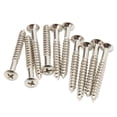 thumbnail image 3 of Guitar Neck Mounting Screws, 10 Pcs Rustproof Fine Texture Stainless Steel Guitar Neckplate Mounting Screw  for Replacement, 3 of 7
