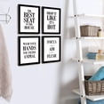 thumbnail image 5 of Excello Global Products Framed Wooden Bathroom Humor Signs : Decor for Home, Restaurant, or Business - 8x10 Inches - Ready to Hang - (Pack of 4, Assortment 3) - EGP-HD-0368B, 5 of 6