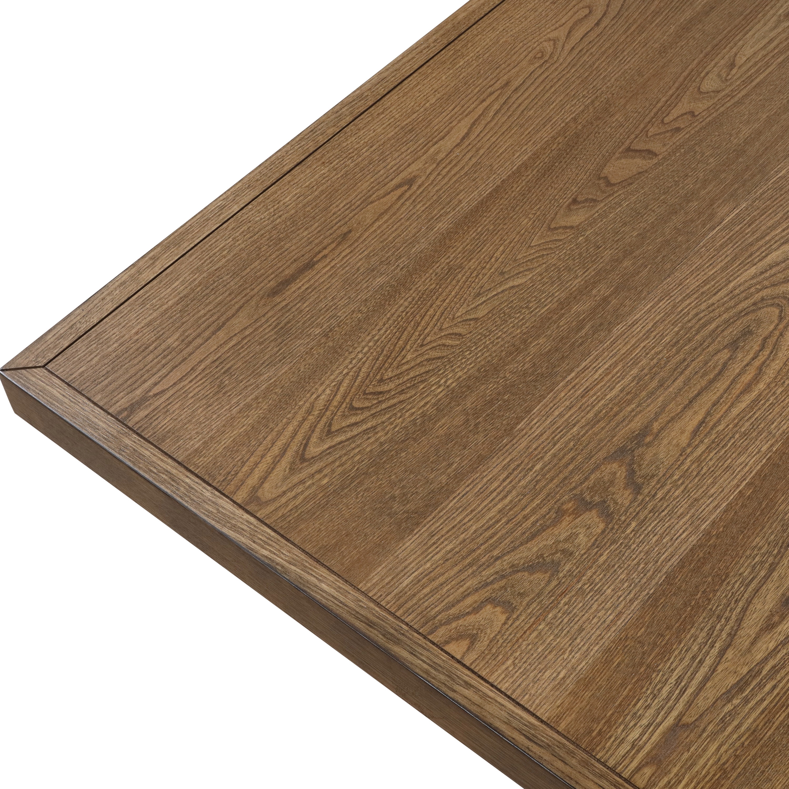 Furniture of America Reymo 78" Trestle Dining Table, Rustic Oak