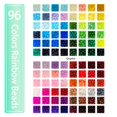 thumbnail image 2 of Kit de fabricación de pulseras Gaspletu con perlas de vidrio, 96 colores, 2500 unidades, 2 of 6