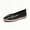 Black, variant on Women Loafers Flats Cap Toe Woven Trim Comfort Slip On Women Shoes