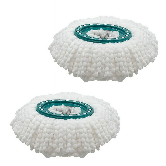 Shijinpojj 2pcs Replacement Pads Heads Hands-free Rotating Mop Microfiber Cloth For Leifheit Clean Floor Cleaner Pad