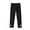 Black G, variant on Edvintorg Girls Stretch Leggings Solid Color Elastic Waist Cotton Pants Thin Casual Comfortable Leggings for Girls 3-13 Years