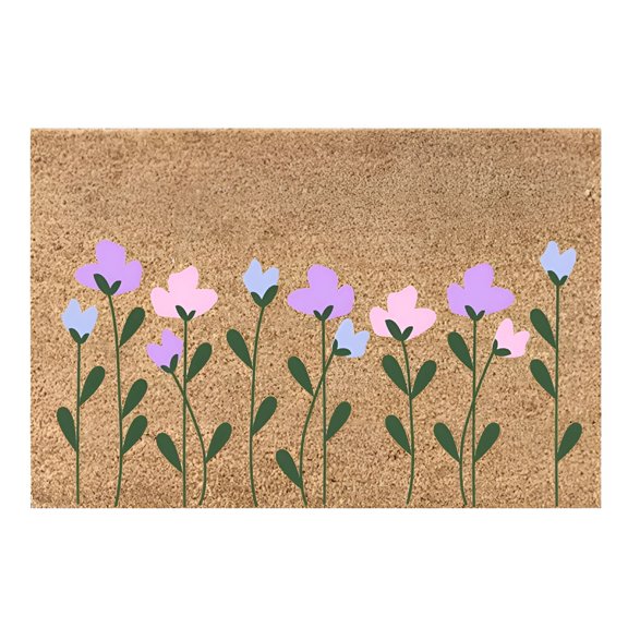 RLESO Coir Door Mat for Front Door Welcome Outdoor Mats Funny Doormats with Non-Slip (1 PC)