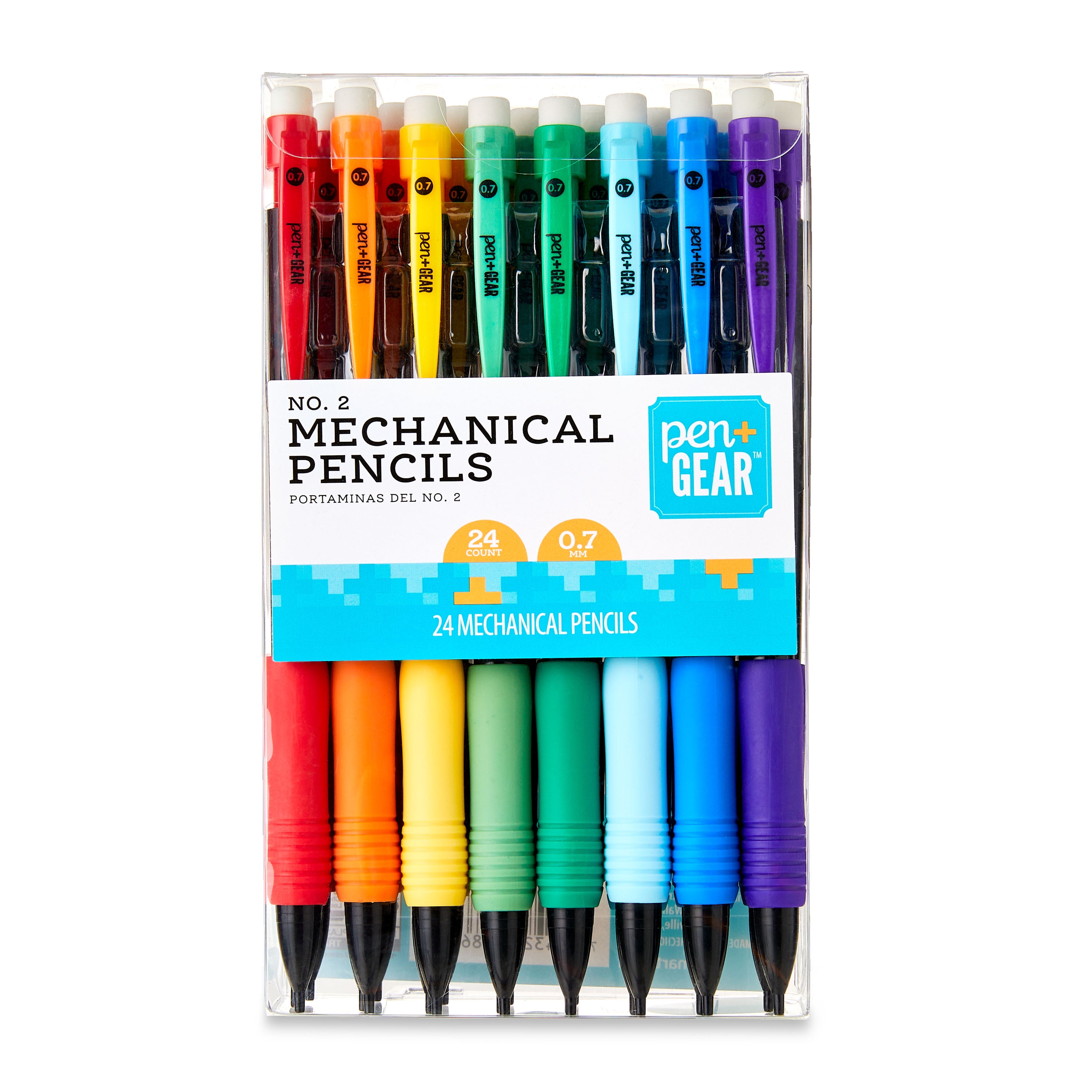 Pen+Gear #2 Mechanical Pencils, Black Lead, 24 Pack